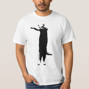 Longcat black'nvit tröja