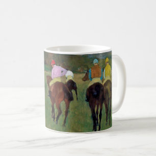 Longchamp Tävling Horse, Edgar Degas Kaffemugg