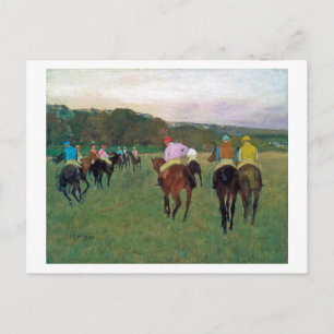 Longchamp Tävling Horse, Edgar Degas Vykort