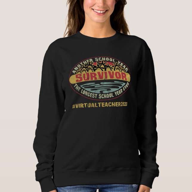 Longest School Year Ever Survivor School Virtual T T Shirt (Framsida)