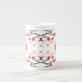 Longevity Blommars Symbol Chinese Birthday Benporslin Mugg