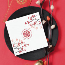Longevity Blommars Symbol Chinese Birthday