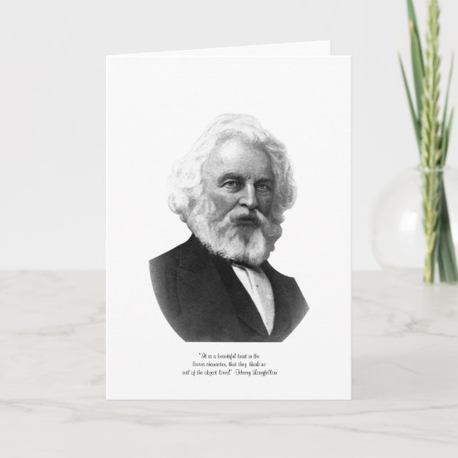Longfellow "Vacker egenskap" Kärlekskort Kort (Framsida)