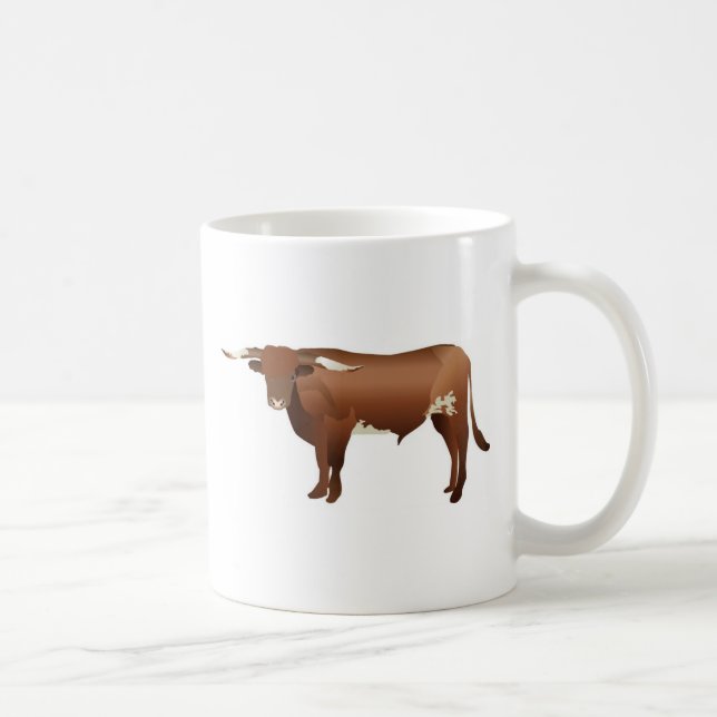 Longhorn Cattle Kaffemugg (Höger)