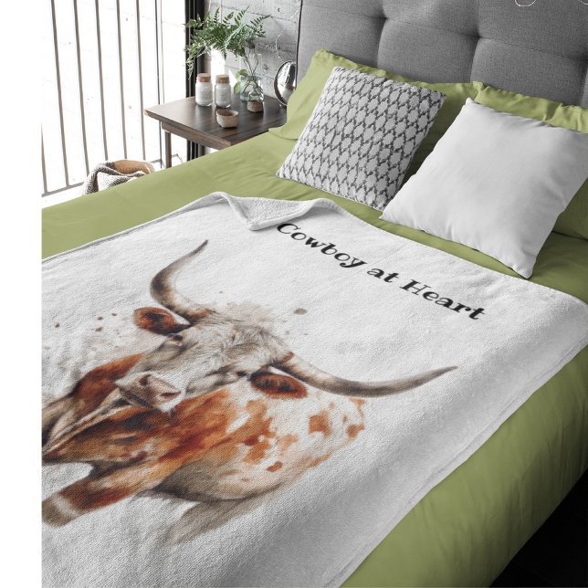 Longhorn Legacy, anpassad   Fleecefilt (Skapare uppladdad)