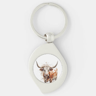 Longhorn Legacy Swirl Silverfärgad Nyckelring