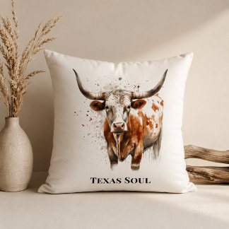 Longhorn Legacy Western Ranch Accent Kudde