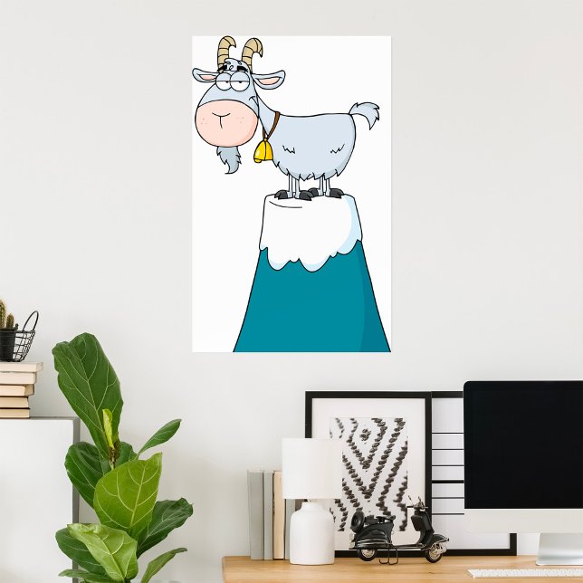 Longhorn Mountain Goat Poster (Skapare uppladdad)