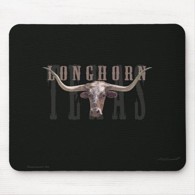 Longhorn Mousepad Musmatta (Framsidan)
