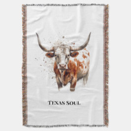 Longhorn Ranch House Mysig Accent Filt