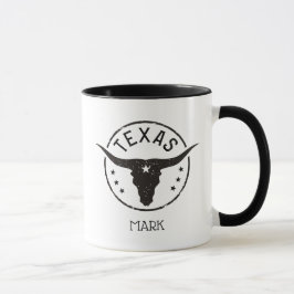 Longhorn Siluett Texas Mugg