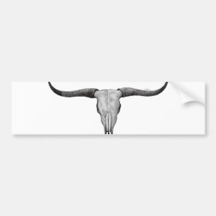 Longhorn Skull Bildekal