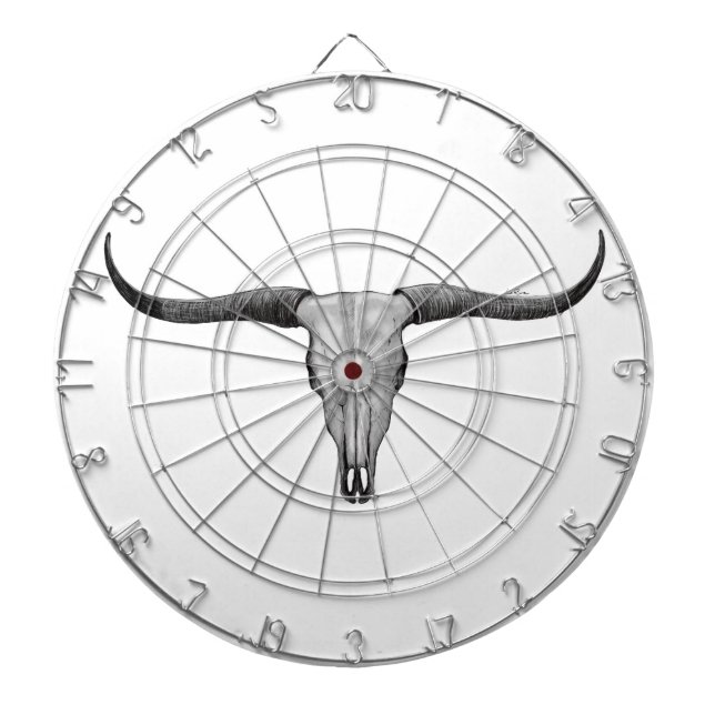 Longhorn Skull Darttavla (Framsidan)