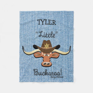 Longhorn Steer Fleece Blanket