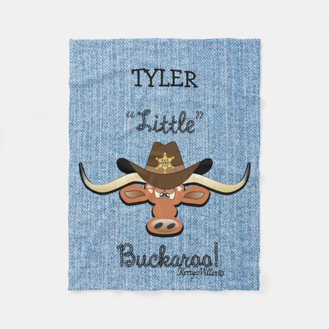 Longhorn Steer Fleece Blanket (Framsidan)