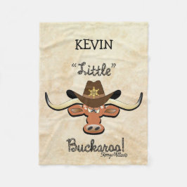 Longhorn Steer Fleece Blanket
