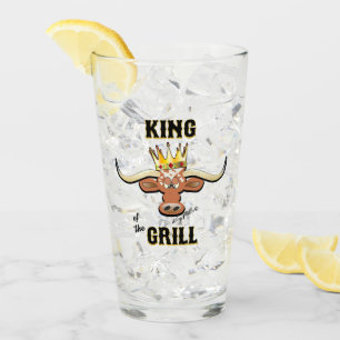 Longhorn Steer Glass Glaskopp