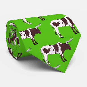 Longhorn Steer Team Mascot Football Necktie Slips