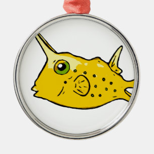 LonghornCowfish Julgransprydnad Metall