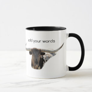 Longhornen Mugg-skräddarsy Mugg