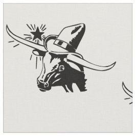 Longhornrådhuvud med Cowboysvart Tyg