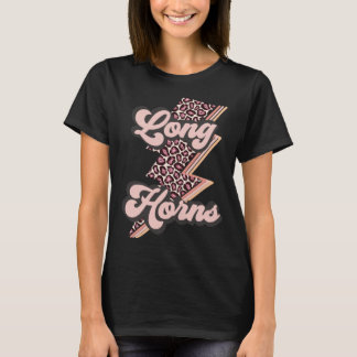 Longhorns Laganda Laganda Sport Fan Maskot Te T Shirt