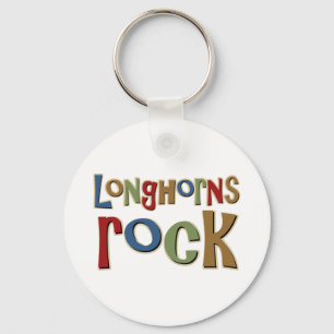 Longhornssten Nyckelring