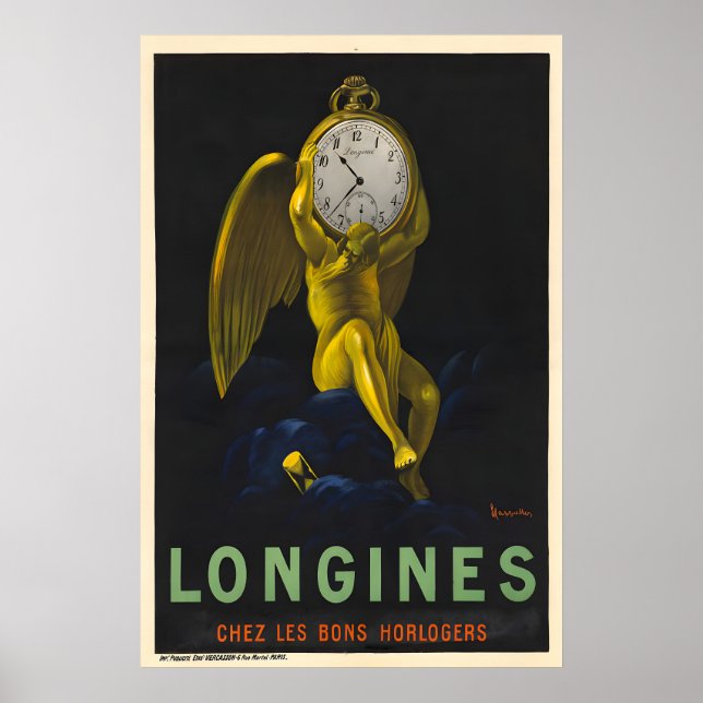 Longines klockaffisch - Cappiello affisch (Framsidan)