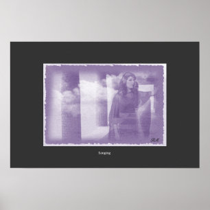 Longing, digital färg poster