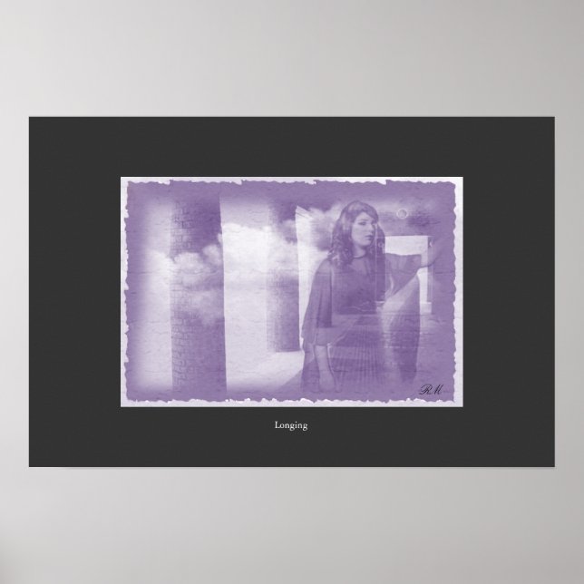 Longing, digital färg poster (Framsidan)