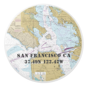 Longitud-diagram för Nautisk San Francisco CA Knopp