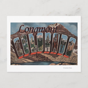 Longmont, Colorado - Stora Bokstavsscener Vykort