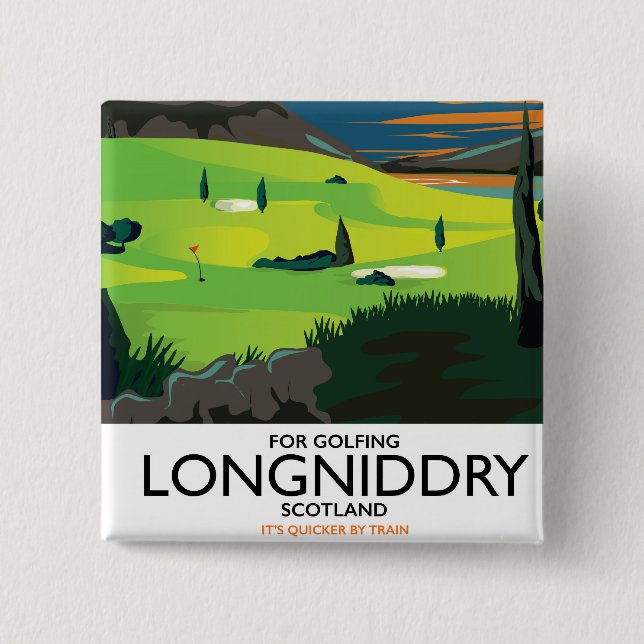 longniddry Skottland Golf reseaffisch Knapp (Framsida)