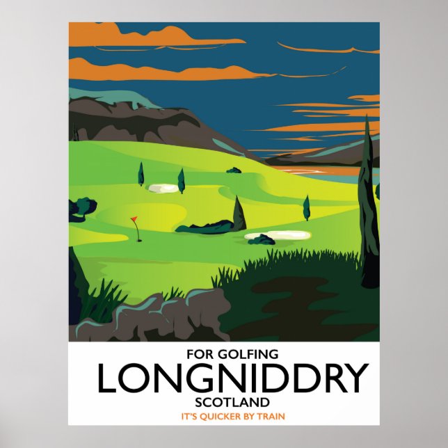 longniddry Skottland Golf reseaffisch Poster (Framsidan)