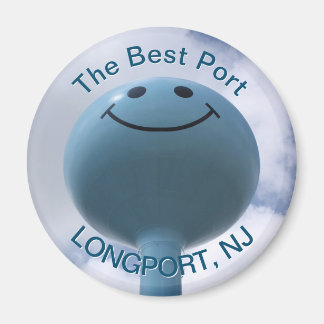 Longport, New jersey, Torn, Fridge Magnet, Vatten Magnet