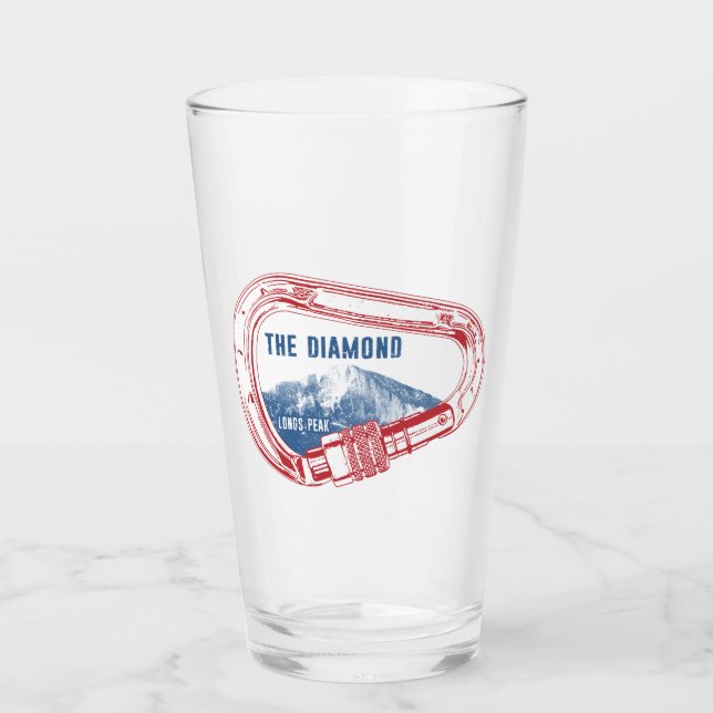 Longs Peak Diamond Sten klätterbägare Glaskopp (Framsida)