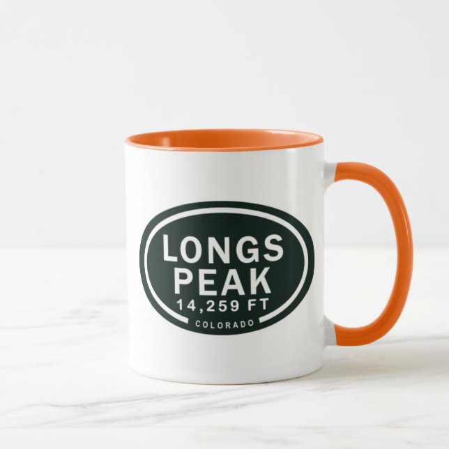 Longs topp 14 259 FT Colorado Rocky mountains Mugg (Höger)