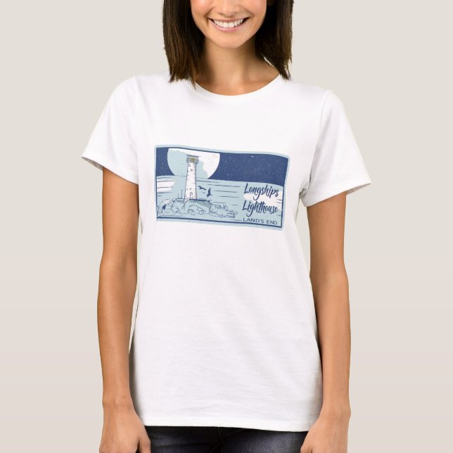 Longships fyr slutar t shirt (Framsida)
