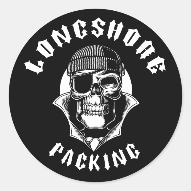 Longshore Packing Runt Klistermärke (Framsida)