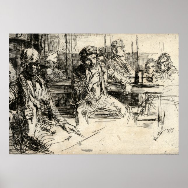 Longshoremen - Whistler - 1859 Poster (Framsidan)