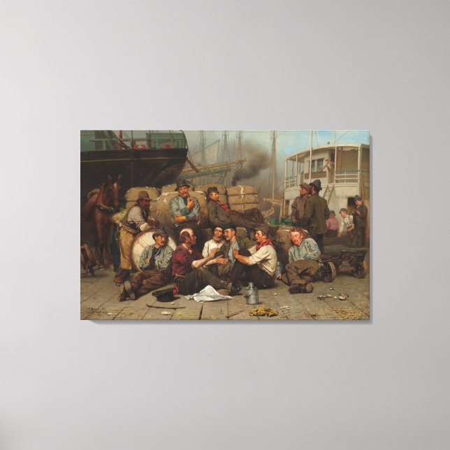 Longshoremen'snas middag canvastryck (Framsida)