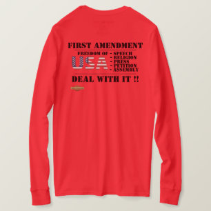 Longsleeve-t-shirt "FÖRSTA ÄNDRINGSFÖRSLAGET" T Shirt