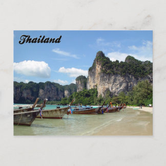 Longtail Boats Krabi Thailand vykort