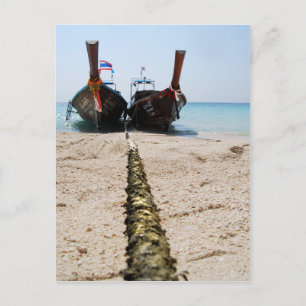 Longtail Boats POSTCARD Vykort