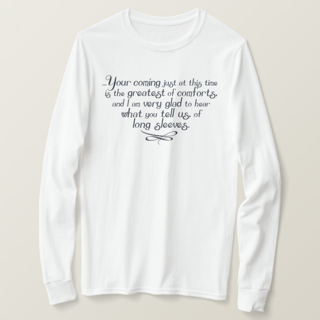 Longtärmaden Bennet-citatet Tee Shirt (Design framsida)