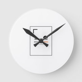 LongTerm Investor Round WallClock - silence theme Rund Klocka