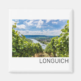 Longuich Moselle Vineyard Panorama Tyskland Magnet