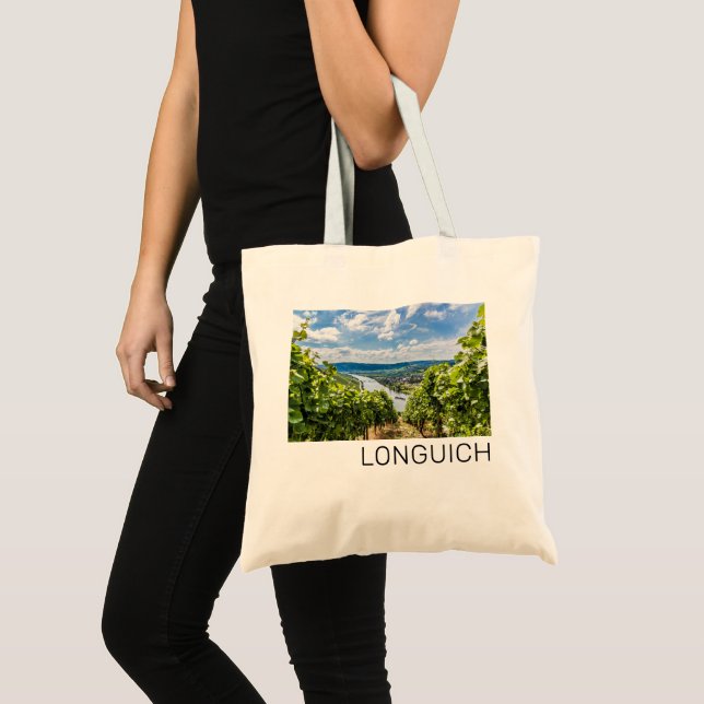 Longuich Moselle Vineyard Panorama Tyskland Tygkasse (Framsida (produkt))