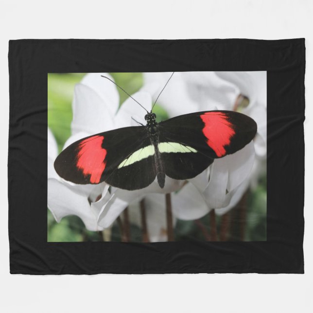Longwing Butterfly Fleecefilt (Framsidan (Horisontell))