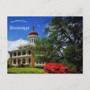 Longwood Natchez Mississippi Vykort